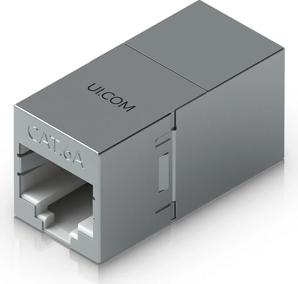 Bashkues RJ45 Ubiquiti UACC-RJ45-Coupler-C6A, Cat6A, 10 copë, gri