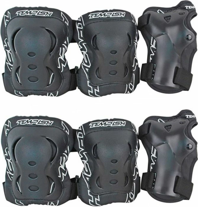 Set mbrojtës për sporte dimërore Tempish, unisex, të zeza [Madhësia: L]