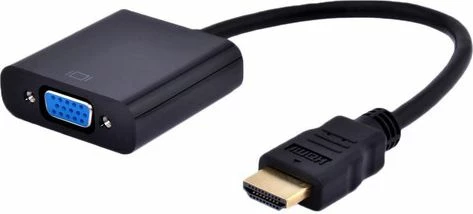 Adapter AV Gembird A-HDMI-VGA-03 HDMI në VGA + Jack 3.5mm, 1080p, 15cm, i zi