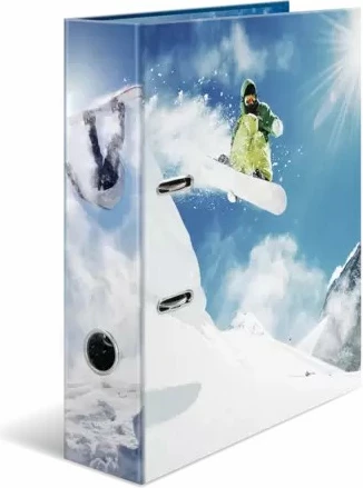 Dosje HERMA A4 karton, motive sporte dimërore, shumëngjyrëshe