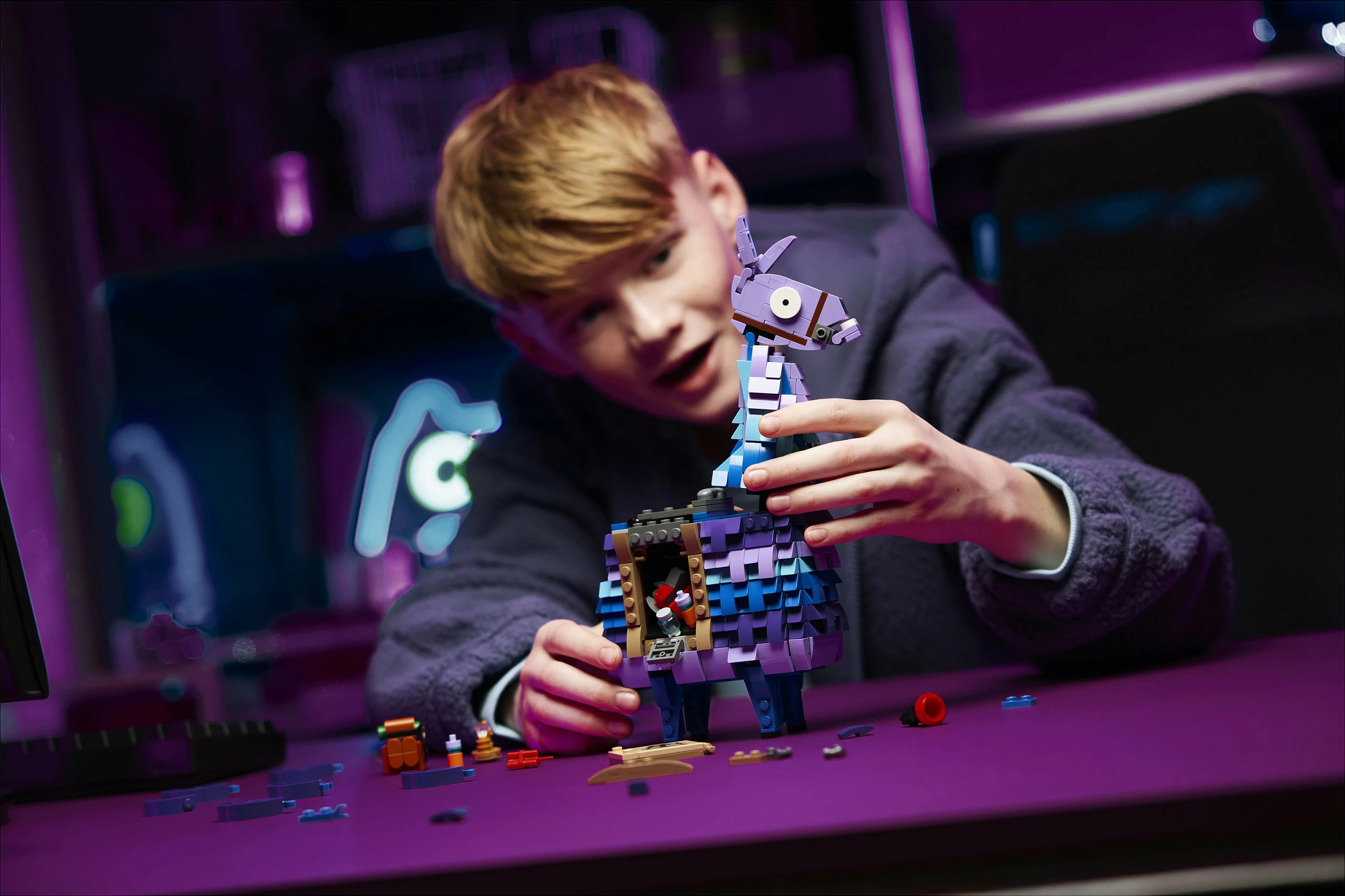 Set ndërtimi LEGO Fortnite Supply Llama 77071, 691 pjesë, shumëngjyrësh
