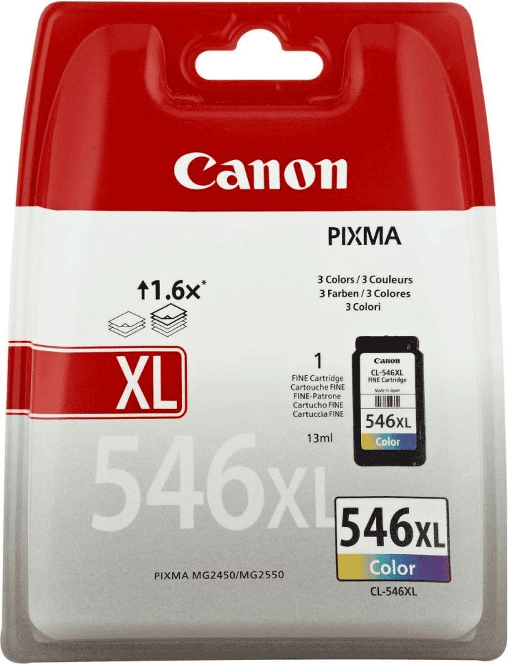 Kartush bojë, Canon CL-546XL 8288B001, tri-ngjyrësh XL 13 ml, rendiment 300 faqe, C/M/Y