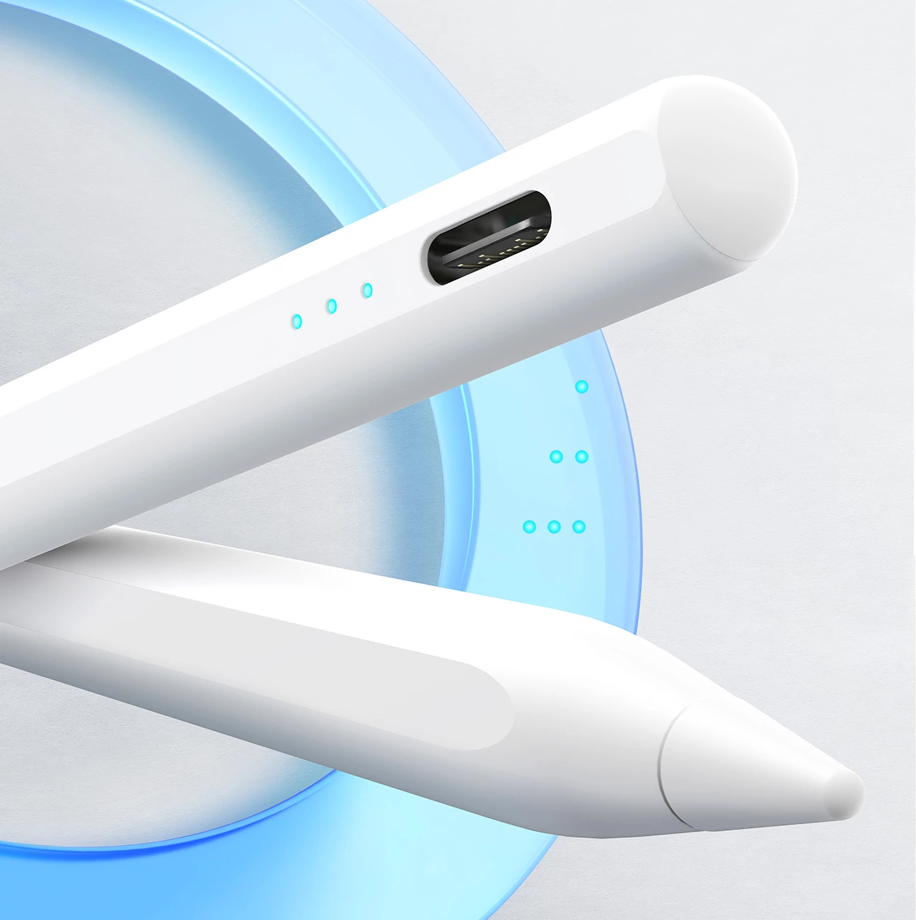 Stilus aktiv Joyroom JR-X9S Pro, USB-C, 130 mAh, 2 maja ndërrueshme, i bardhë