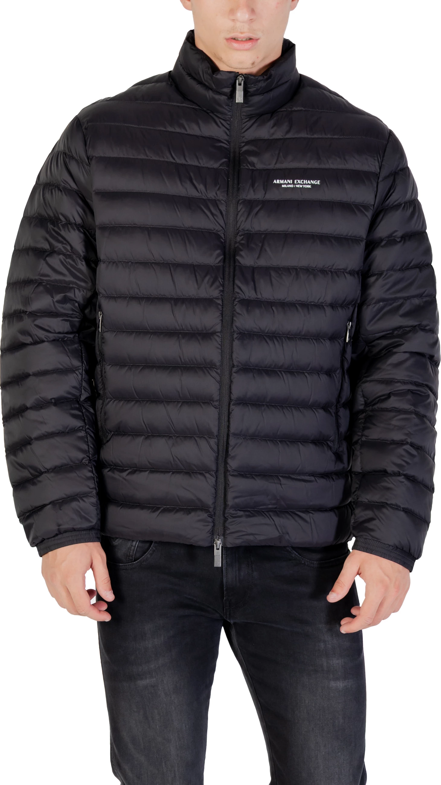 Jakne pufer për meshkuj Armani Exchange XM001919 AF16927, e zezë