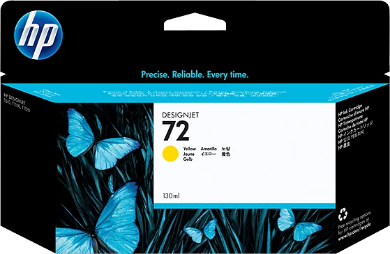 Kartrixh boje, HP, 72 (C9373A), 130 ml, e verdhë