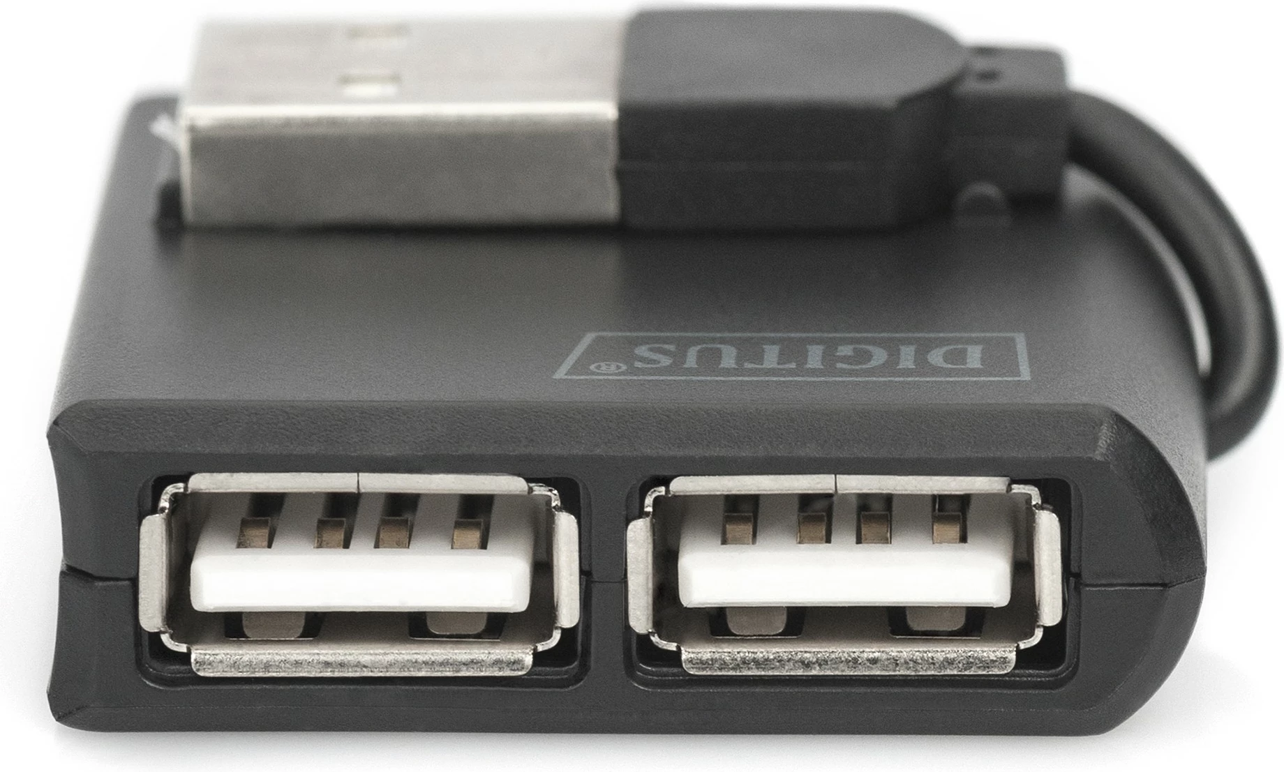 Hub USB Digitus, 4-Port, USB 2.0, 480 Mbit/s, Ngjyrë e zezë