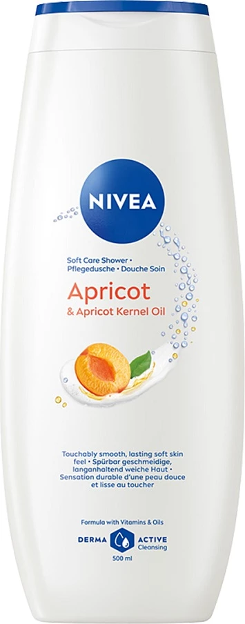 Xhel dushi për femra Nivea Apricot & Apricot Seed Oil 500ml