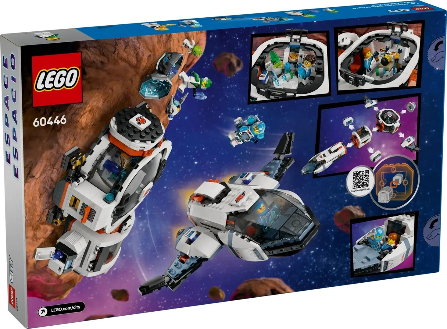 Set LEGO CITY Modular Galactic Spaceship 60446 me 4 minifigura