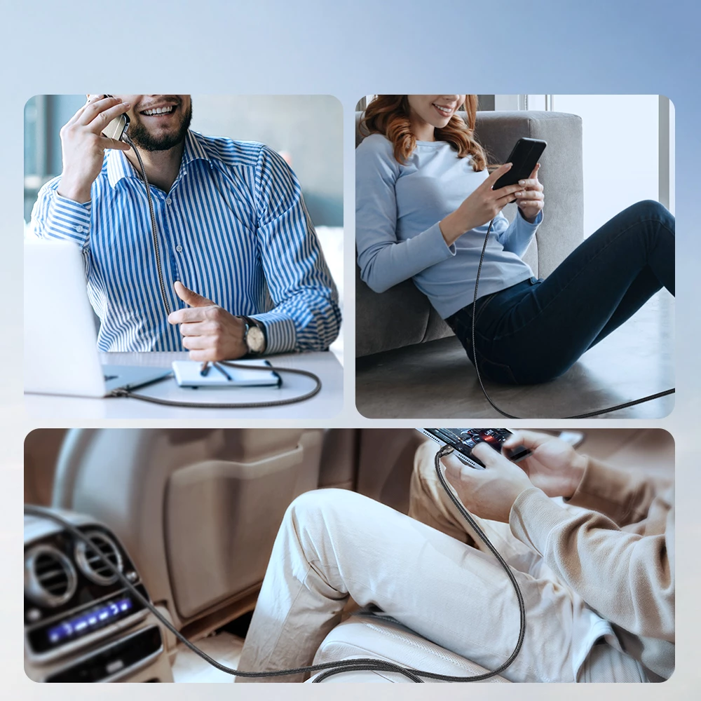 Kabllo USB-C/USB-C Joyroom Light-Speed S-A25, 1.2m, 100W, Bardhë
