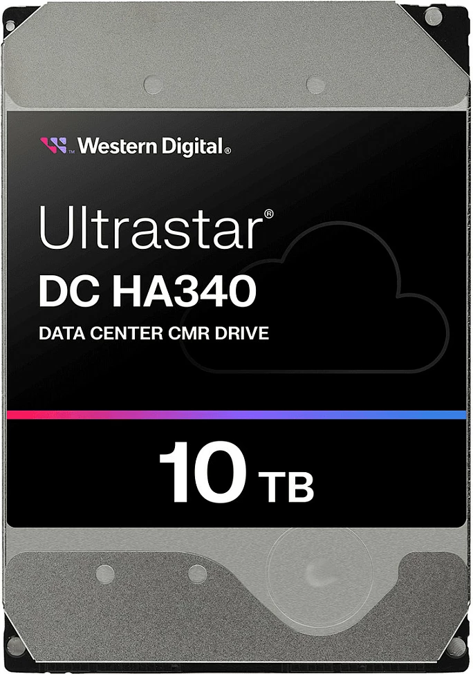 Hard disk i brendshëm Western Digital Ultrastar DC HA340, 10TB, 3.5", SATA 6Gb/s, 7200RPM, 512MB cache, argjendtë/zezë