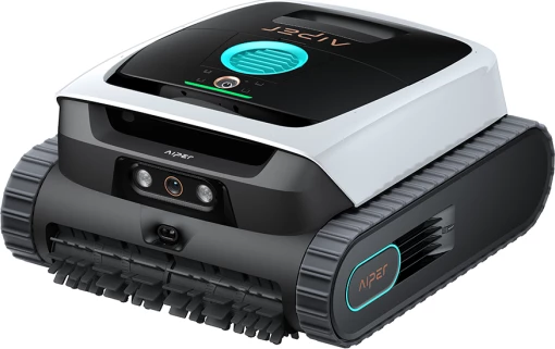 Robot pastrues pishine AIPER Scuba N3, me bateri, 180 min, 300 LPM, filtër MicroMesh 3µm, stacion karikimi pa kabllo, bardhë/zi