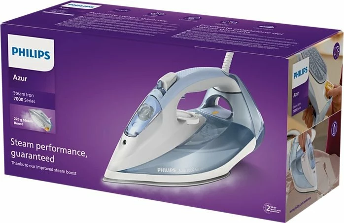 Hekur me avull Philips DST7011/20 2600W 45 g/min 220 g burst rezervuar 300 ml blu