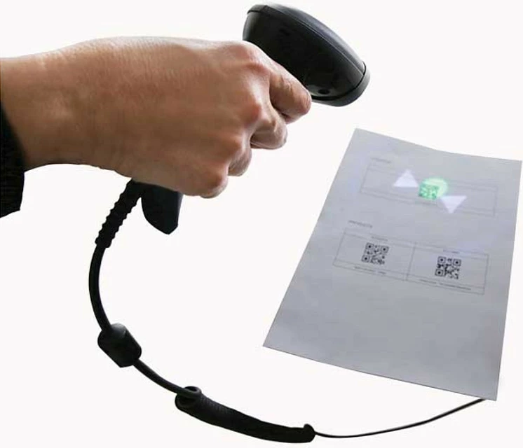 Skaner barkod Datalogic QuickScan QD2500, 1D/2D, me kabllo, i zi