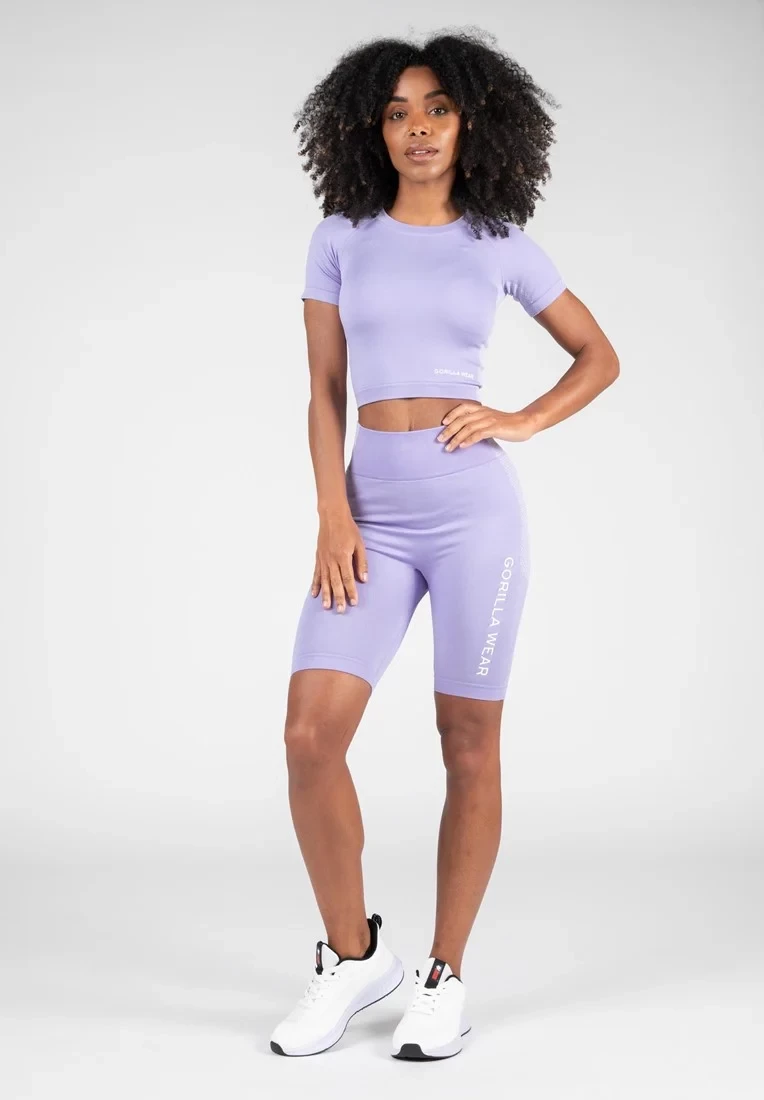 Selah Seamless Cycling Shorts - Lilac [Madhësia: M/L]