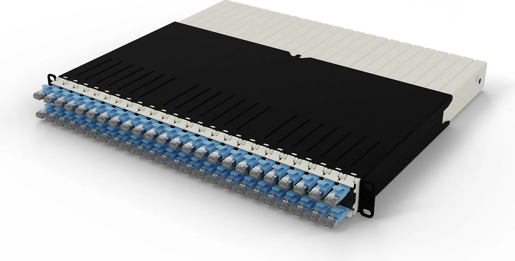 Sistem menaxhimi kabllosh rrjeti PATCHBOX patchbox.one 8RU Cat6a U/FTP (STP) 0.8m, blu