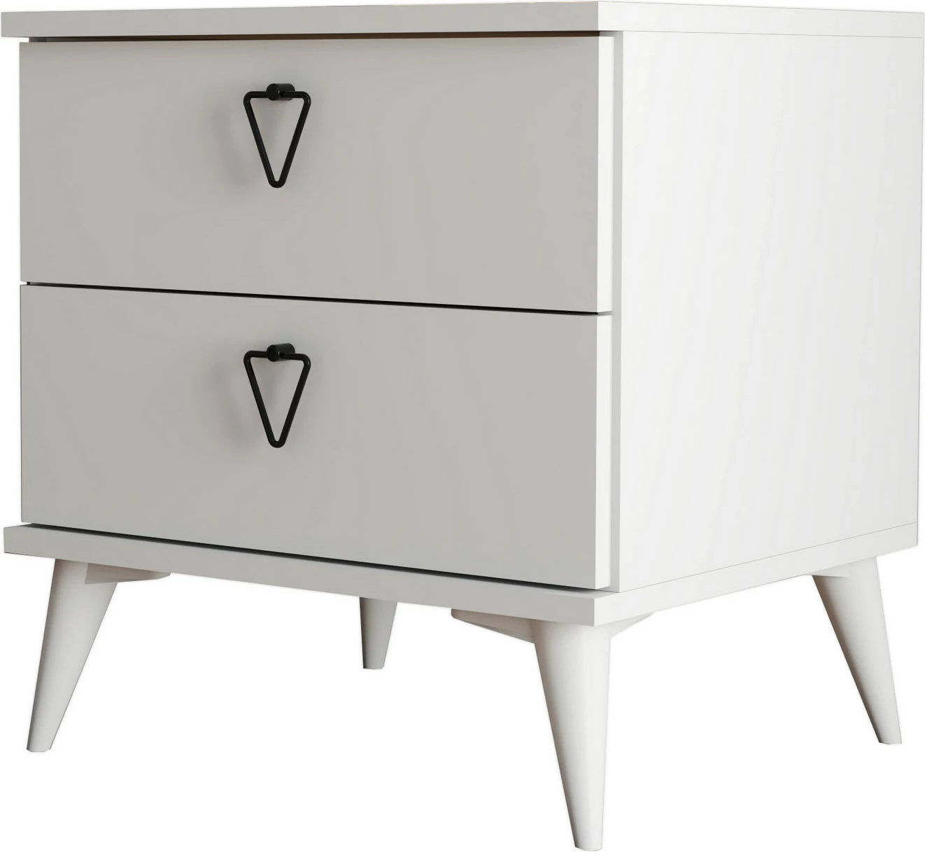 Komodinë natës Hanah Home, Versa-Ce 3634, e bardhë