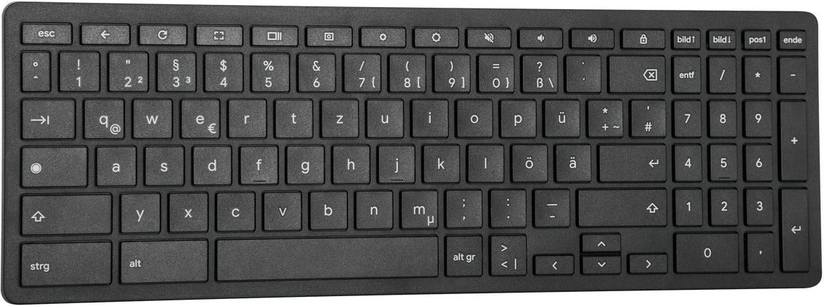 Tastierë Targus Works with Chromebook, Bluetooth, Full-size, QWERTZ, gjermanisht, e zezë