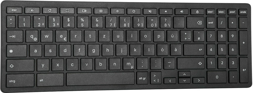 Tastierë Targus Works with Chromebook, Bluetooth, Full-size, QWERTZ, gjermanisht, e zezë