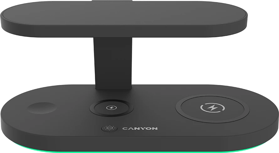Karikues wireless CANYON WS-501 15W 5-në-1 me UV, i zi
