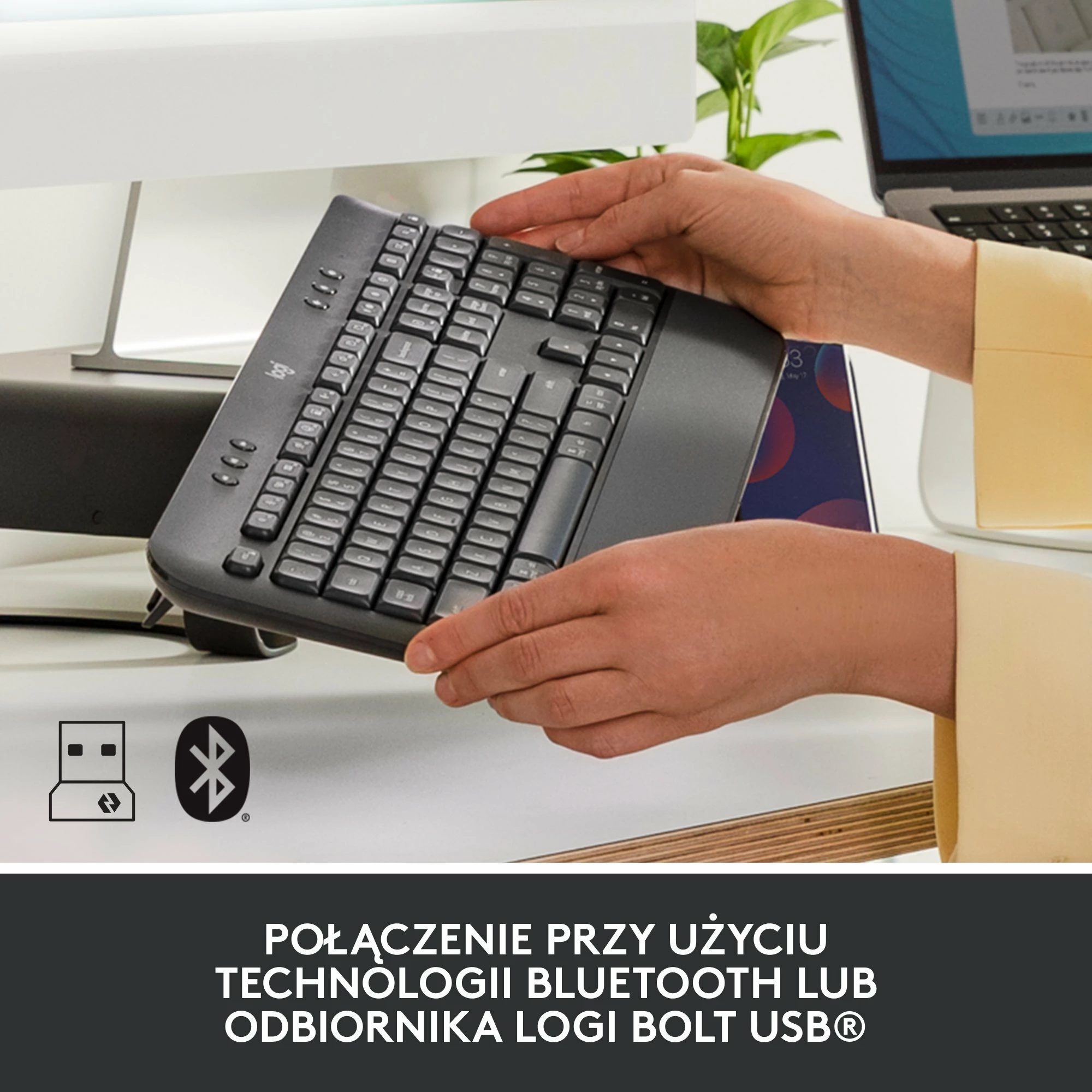 Tastierë Logitech Signature K650 920-010945, wireless, US layout, me numpad, pa ndriçim, Graphite