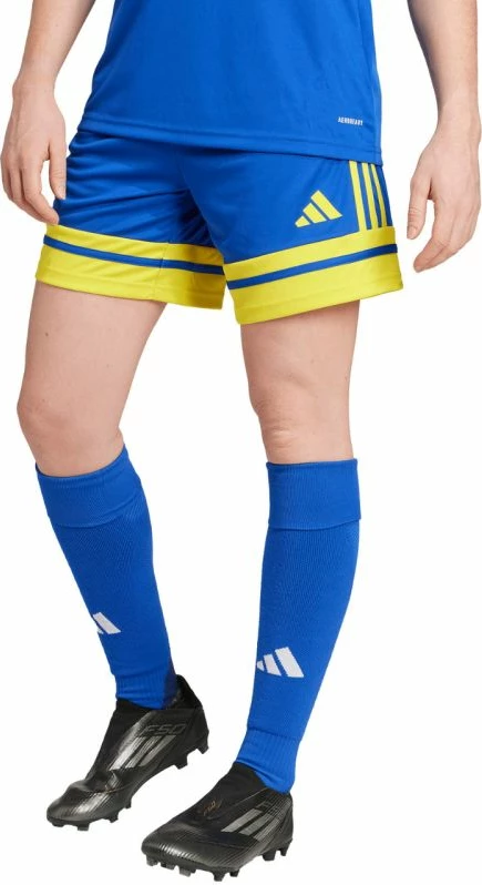 Shorce për femra adidas Squadra 25 JN5408, kaltër e verdhë
