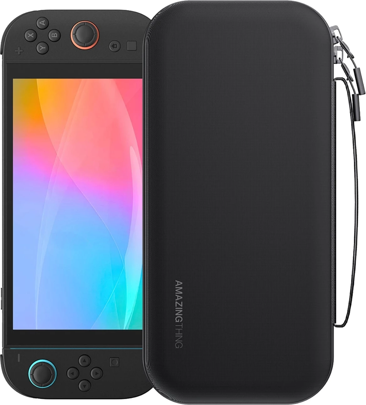 Mbështjellës AmazingThing PlayShield Pack Kit Case për Nintendo Switch 2, zi