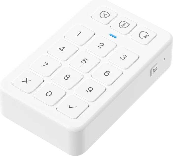 Tastierë sigurie X-Sense SKP0A, për sistem SBS50, Bluetooth/Wi-Fi, 4x AAA, e bardhë