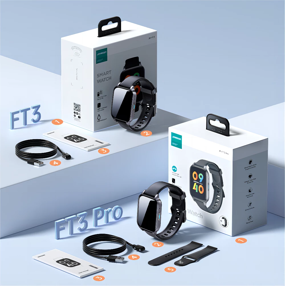 Smartwatch Joyroom Fit-Life JR-FT3 Pro, Bluetooth 5.1, 64MB, IP68, E zezë