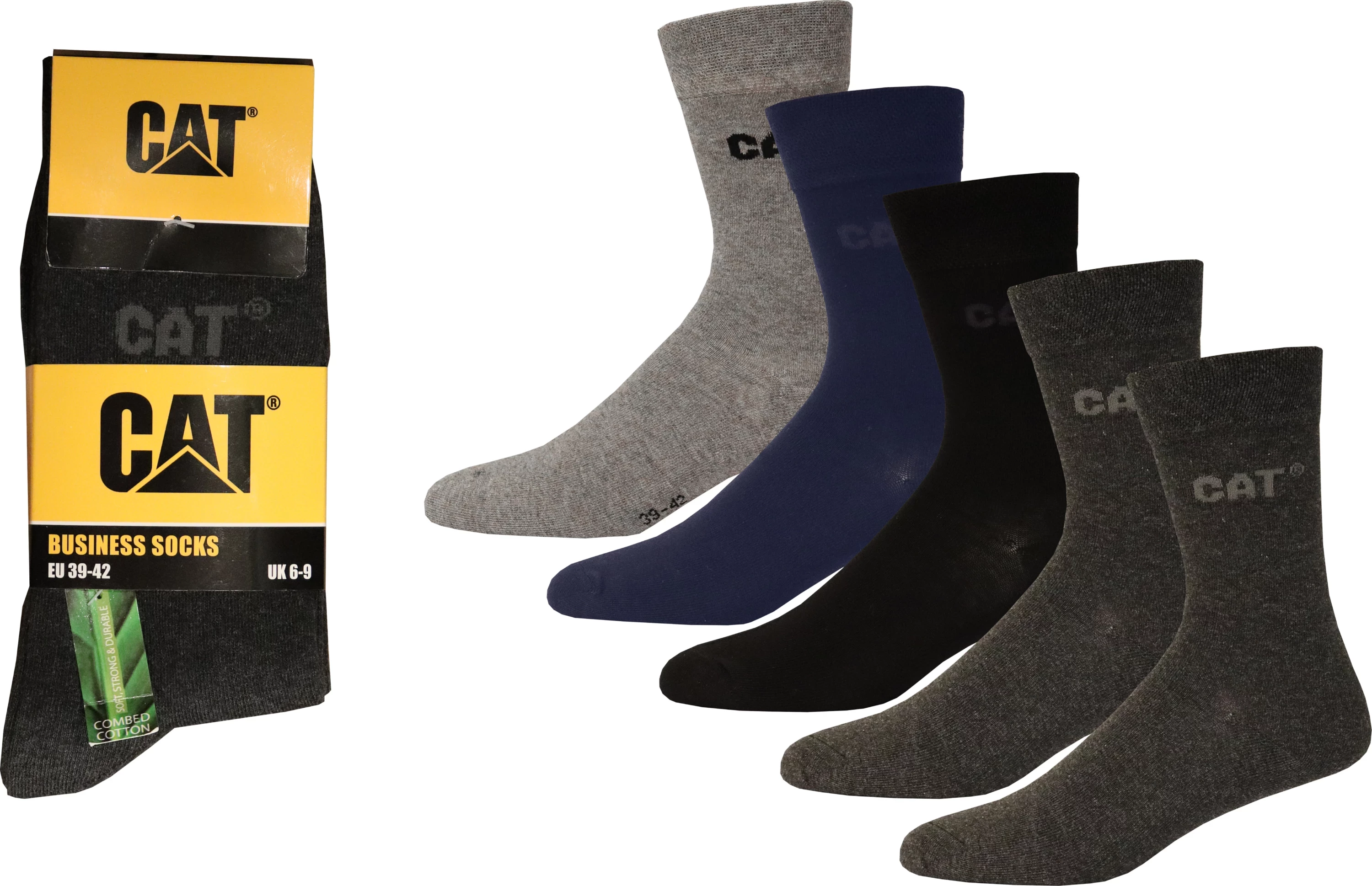 Çorape për meshkuj CAT AV229, 43-46, set 5 palë, miks