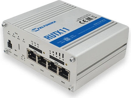Router Teltonika RUTX11, Wi-Fi 5, Dual-band, 4G, Gri