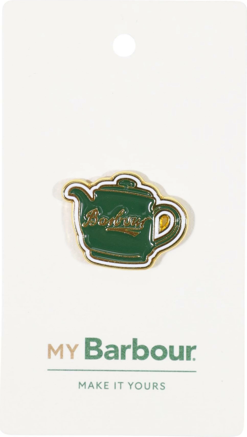 Broshë pin për meshkuj Barbour Teapot 262MUMB0030, gjelbër-artë
