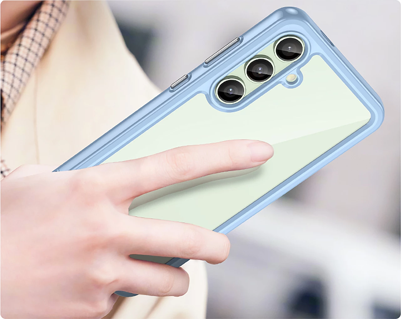 Mbështjellës Hurtel Outer Space Case për Samsung Galaxy S24 FE, TPU, Kaltër