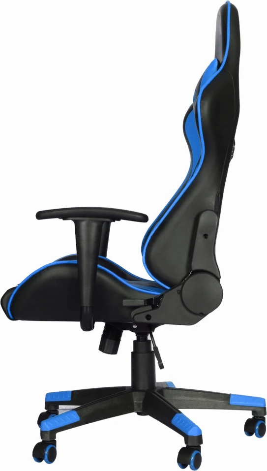 Karrige gaming Marvo CH-106BL, 180° recline, deri 150 kg, lëkurë PVC, e zezë/kaltër