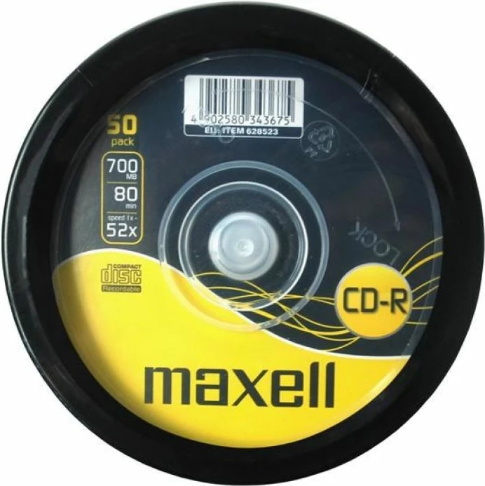 CD-R Maxell 700 MB 52x, 50 copë