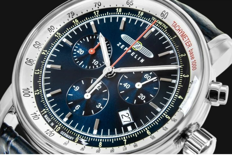 Orë dore për meshkuj Zeppelin, e kaltër