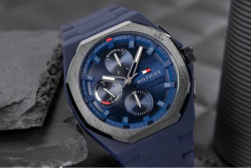 Orë dore për meshkuj Tommy Hilfiger, navy blue