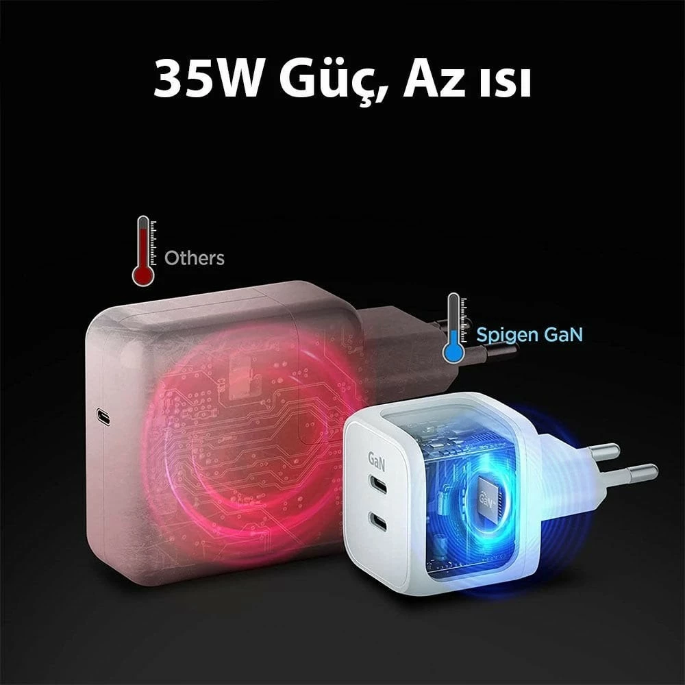 Karikues Spigen PowerArc ArcStation 35W, i bardhë