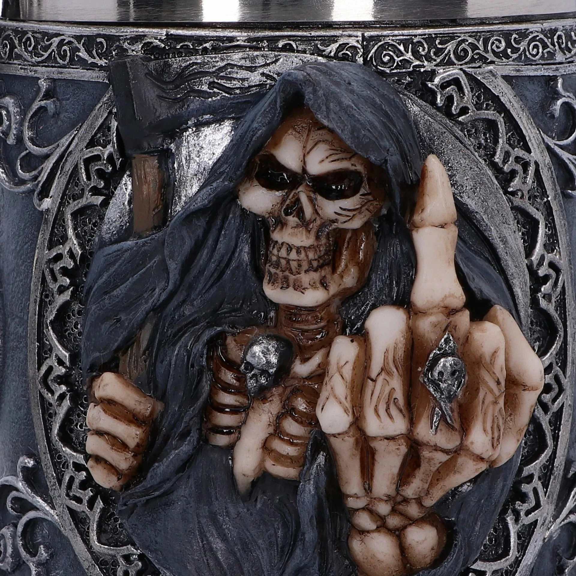 Mug koleksionist NEMESIS NOW Curse, rezinë, i pikturuar me dorë, insert inox