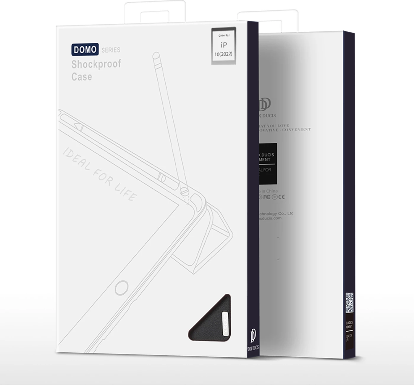 Mbështjellës tablet Dux Ducis Domo, për iPad 10.9'' 2022 (10 gjeneratë), Smart Cover me stand, auto sleep, i zi