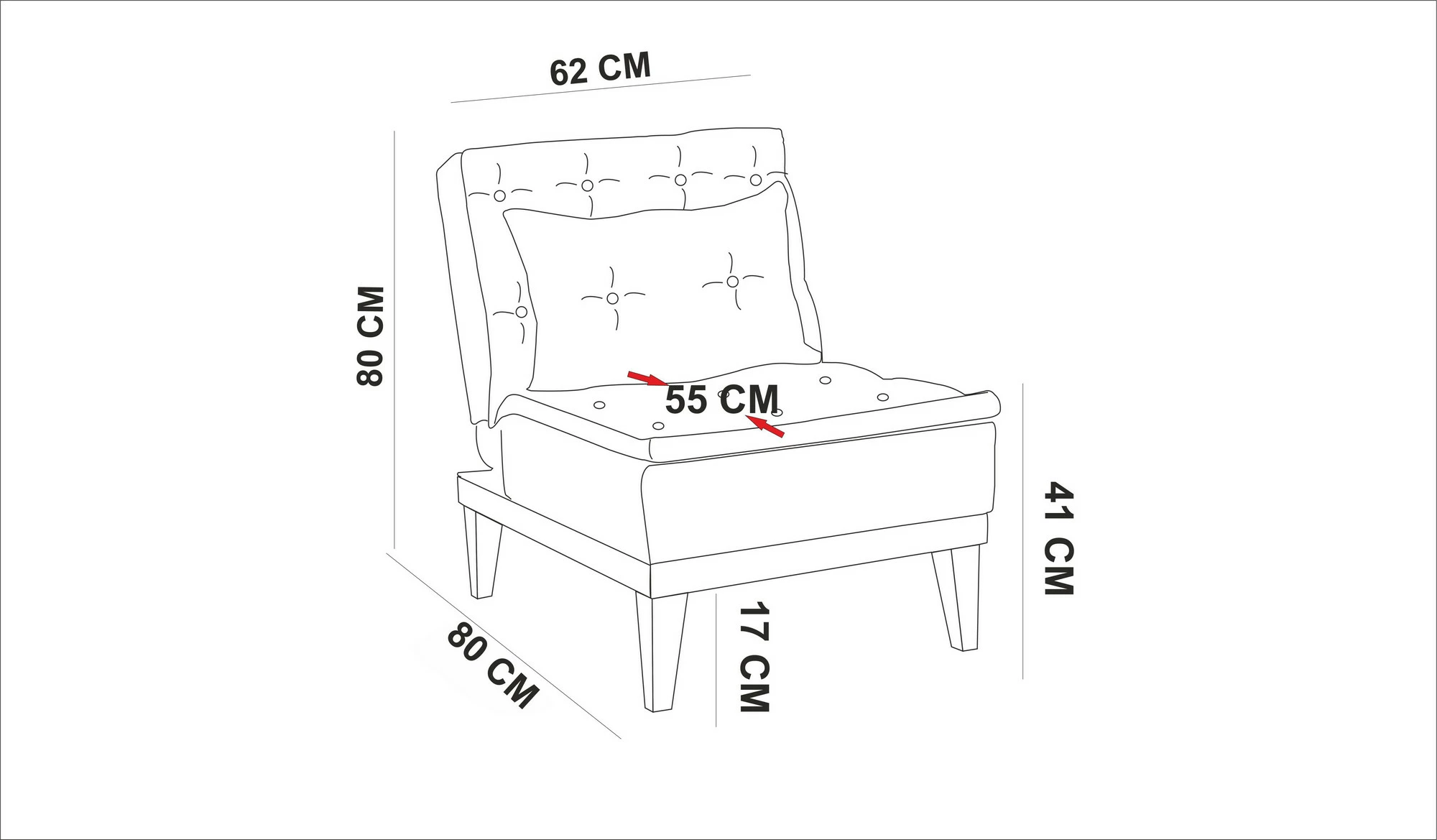 Karrige berjer Wing, ngjyrë blu e errët, Atelier del Sofa