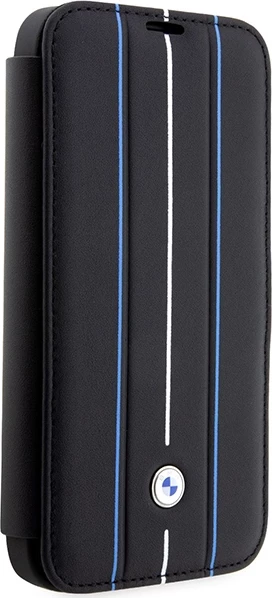 Mbështjellës BMW BMBKP14L22RVSK për iPhone 14 Pro 6.1\", bookcase, eco lëkurë/PU/PC, me 3 xhepa kartelash, në kuti, i zi