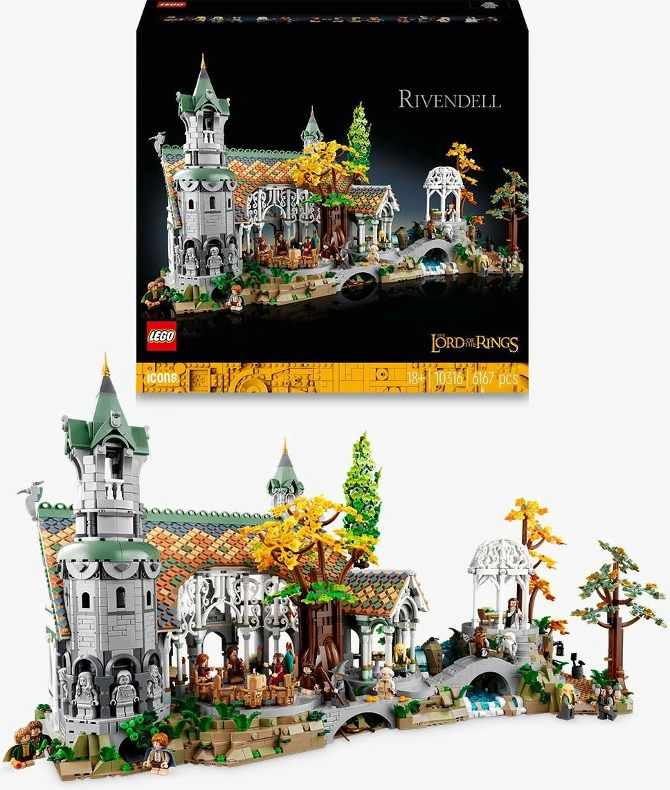 Set ndërtimi LEGO The Lord of the Rings: Rivendell, 6167 pjesë, plastikë, shumëngjyrësh