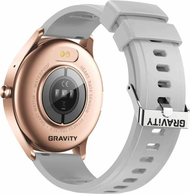 Smartwatch Gravity për femra, rose gold-white