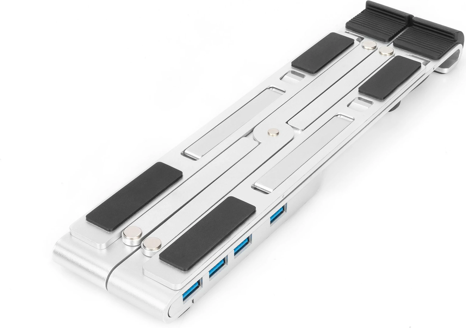 Mbajtës notebook Digitus me USB-C Hub 5 porta, PD, argjendtë