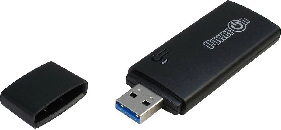 Adapter WiFi USB Inter-Tech DMG-20, Dual-Band 2.4/5GHz, Wi‑Fi 5, deri 867 Mbit/s, i zi