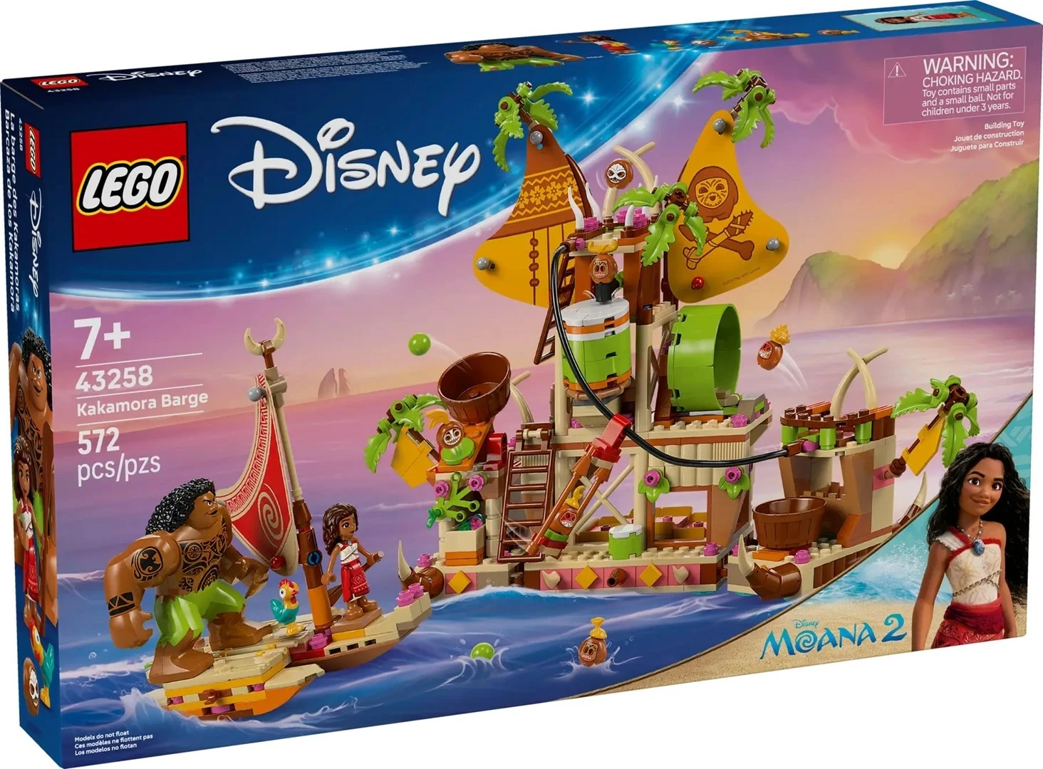 Set LEGO Disney Kakamora Barge 43258, 572 pjesë