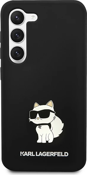 Mbështjellës Karl Lagerfeld Silicone Choupette për Samsung Galaxy S24, i zi