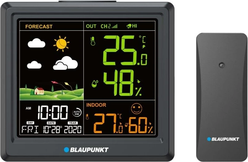 Stacion moti Blaupunkt WS25BK, LCD, me alarm, i zi