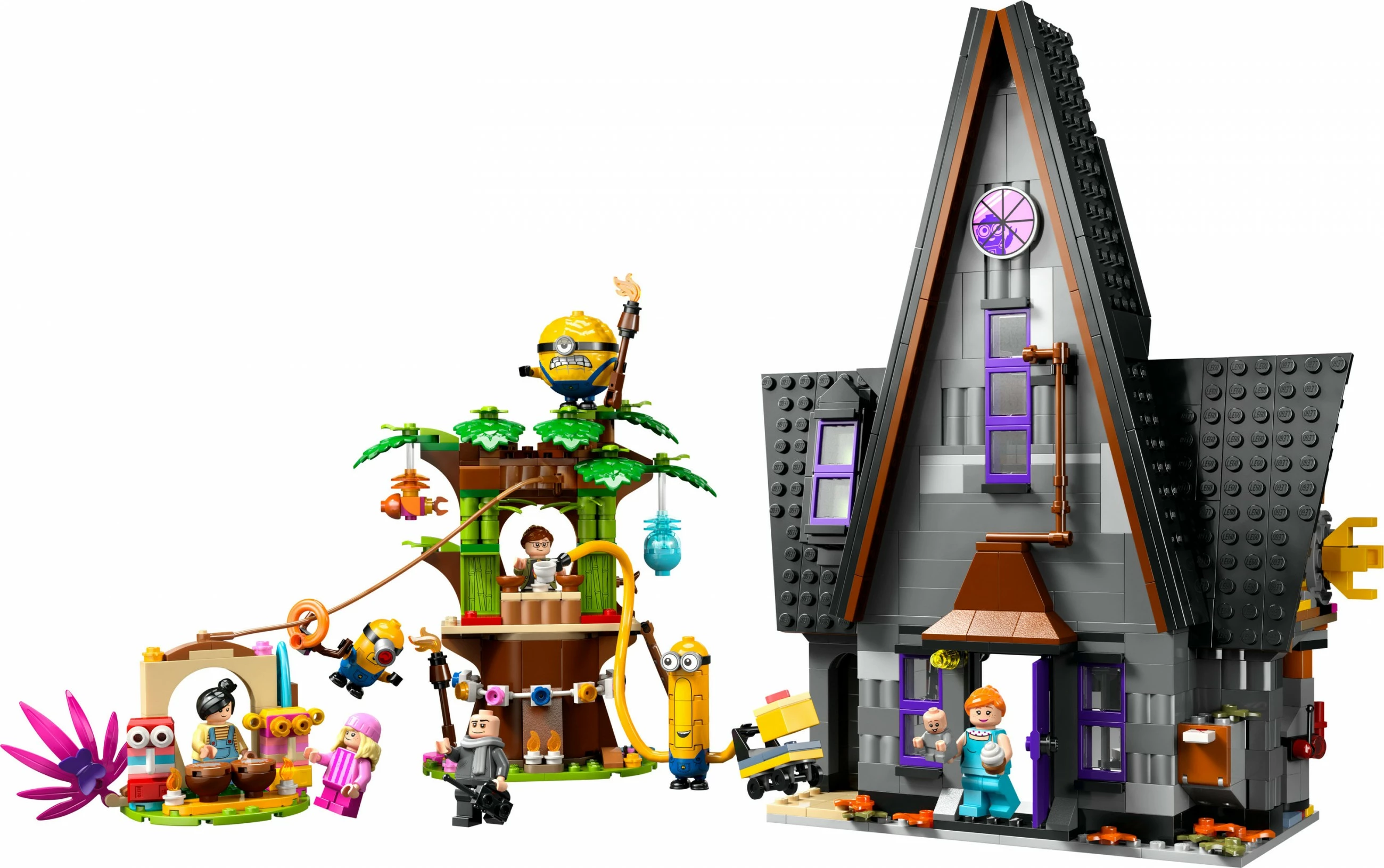 Set ndërtimi LEGO Minions dhe Shtëpia e Familjes së Gru-së, 868 pjesë, 1.31 kg