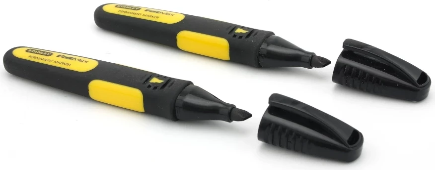 Flomaster permanent Stanley FatMax Xtreme Wide 0-47-314, i zi, set 2 copë